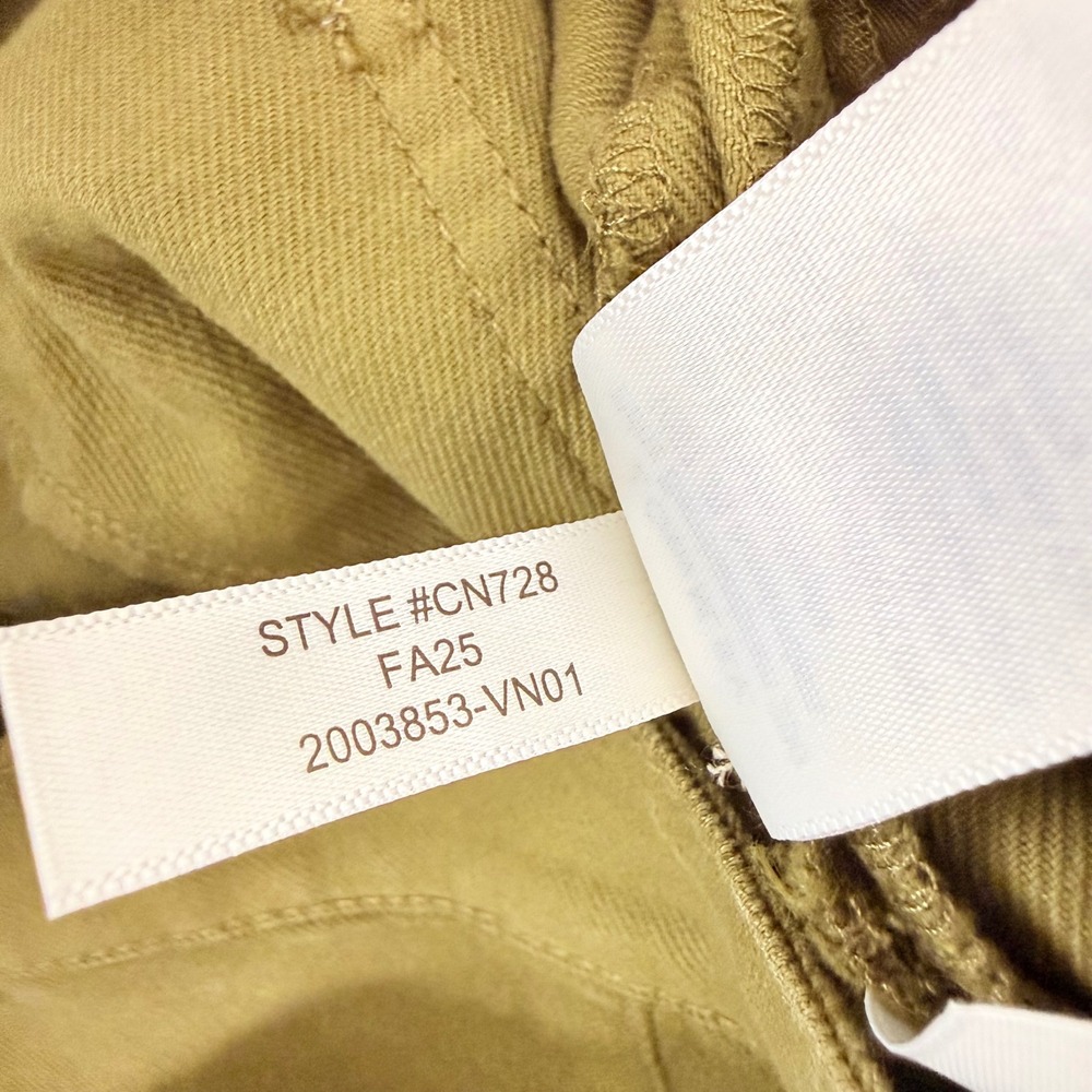 J.Crew High-Rise Flare Pants Womens 29 Tall Olive Green Stretch Cotton Twill - Picture 12 of 16